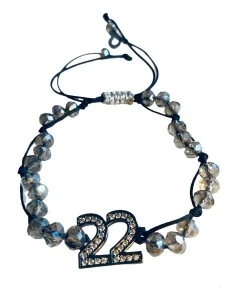 Χειροποίητο βραχιόλι γούρι 22 με κρύσταλλα