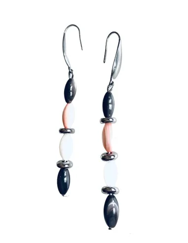 Χειροποίητο κόσμημα γυναικεία σκουλαρίκια από φίλντισι σε 3 αποχρώσεις Fiji