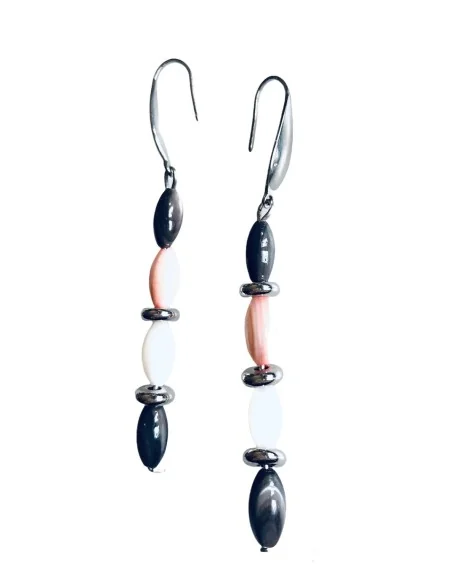 Χειροποίητο κόσμημα γυναικεία σκουλαρίκια από φίλντισι σε 3 αποχρώσεις Fiji