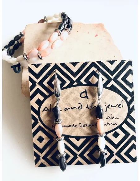 Χειροποίητο κόσμημα γυναικεία σκουλαρίκια από φίλντισι σε 3 αποχρώσεις Fiji