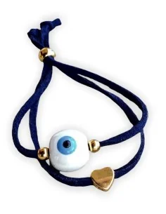 Χειροποίητο βραχιόλι μάτι σε λευκό και γαλάζιο σε μπλε...