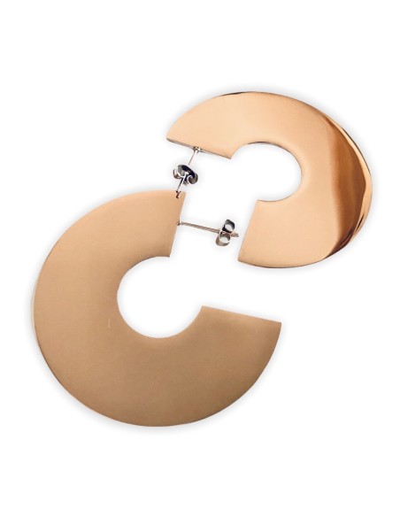 Σκουλαρίκια από ατσάλι σε ροζ χρυσό ή ασημί Thelma