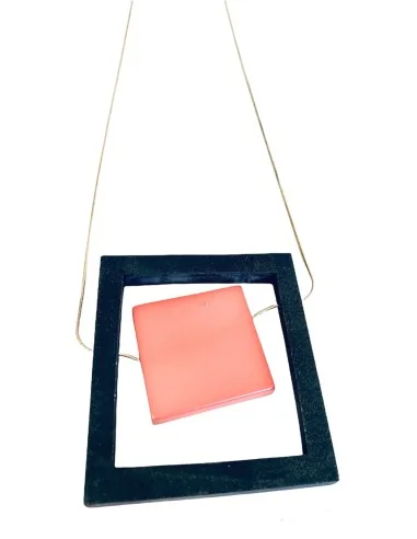 Χειροποίητο γυναικείο κόσμημα ξύλινο κολιέ Inception