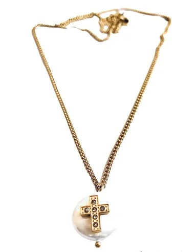 Γυναικείο επίχρυσο κολιέ Σταυρός The cross