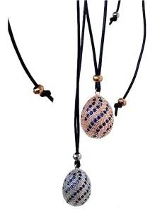 Χειροποίητο γυναικείο κόσμημα κολιέ με ζιργκόν Semiramis