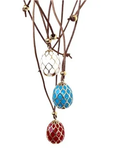 Χειροποίητο γυναικείο κολιέ με σμάλτο Daria