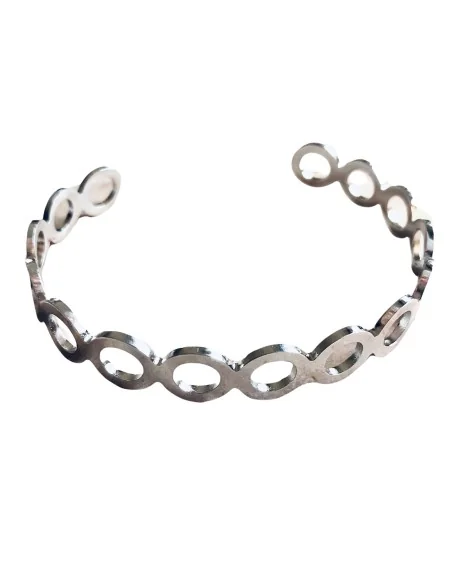 Βραχιόλι χειροπέδα από ατσάλι σε σχέδιο αλυσίδας ανοιγόμενη Lorin
