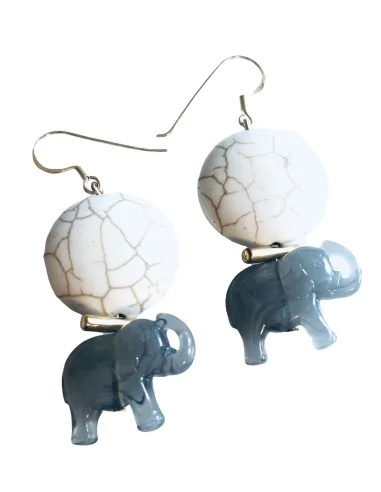 Κόσμημα σκουλαρίκια ελεφαντάκια με πέτρα...