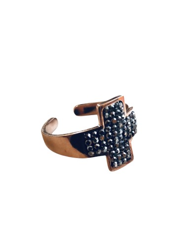 Γυναικείο δαχτυλίδι από ατσάλι με ζιργκόν Stavros