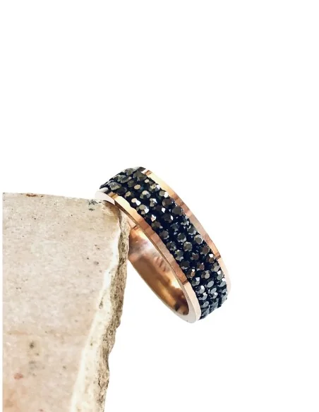 Γυναικείο δαχτυλίδι από ατσάλι με ζιργκόν Arlin