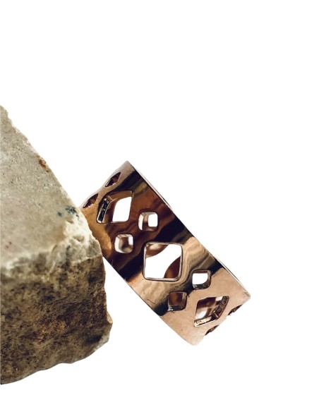 Γυναικείο δαχτυλίδι boho σε ροζ χρυσό Tribes