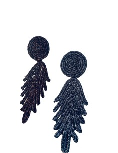 Κόσμημα σκουλαρίκια με στοιχείο με περίτεχνο κέντημα με...