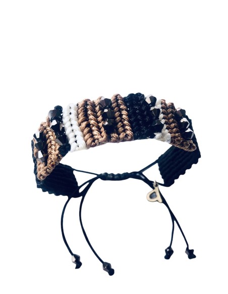 Χειροποίητο γυναικείο βραχιόλι μακραμέ  Machi