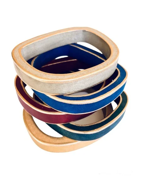 Χειροποίητο γυναικείο ξύλινο βραχιόλι Lines