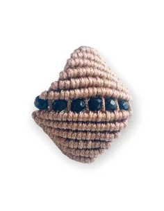 Χειροποίητο γυναικείο δαχτυλίδι μακραμέ Desert 2