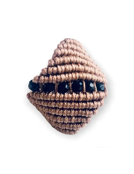 Χειροποίητο γυναικείο δαχτυλίδι μακραμέ Desert