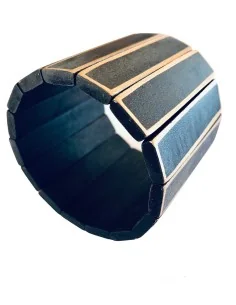 Χειροποίητο γυναικείο ξύλινο βραχιόλι Lines 2