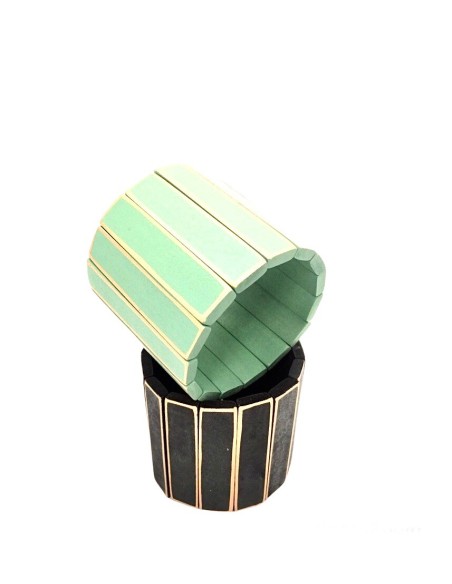 Χειροποίητο γυναικείο ξύλινο βραχιόλι Lines