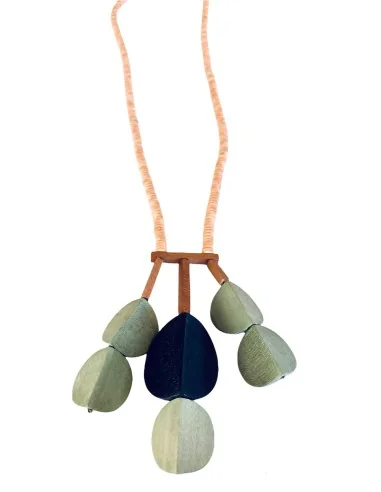 Γυναικείο κολιέ από ξύλο