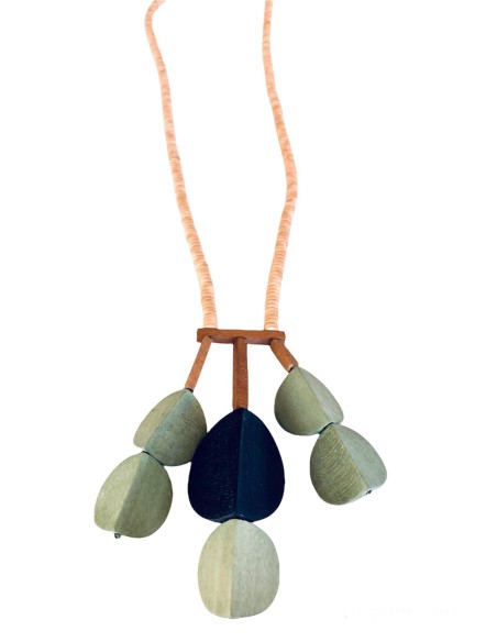 Γυναικείο κολιέ από ξύλο