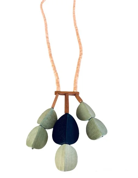 Γυναικείο κολιέ από ξύλο