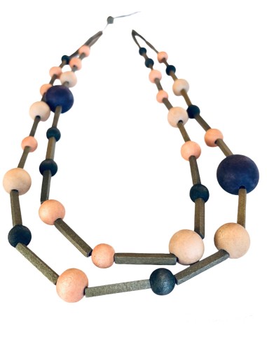 Χειροποίητο γυναικείο ξύλινο κολιέ σε... Χειροποίητο γυναικείο ξύλινο κολιέ σε...