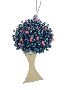 Χειροποίητο γυναικείο ξύλινο κολιέ δέντρο 2