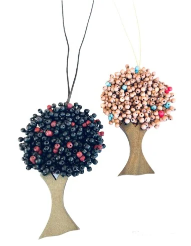 Χειροποίητο γυναικείο ξύλινο κολιέ δέντρο