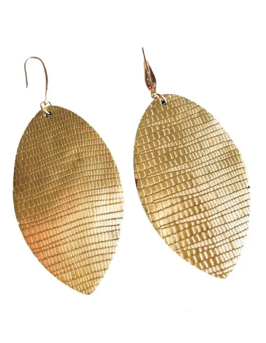 Χειροποίητο γυναικείο κόσμημα σκουλαρίκια σε σχήμα φύλλου Fiorel