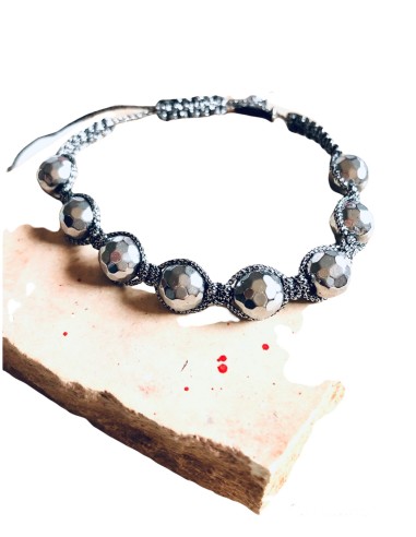 Χειροποίητο βραχιόλι με πέτρες αιματίτη Doria