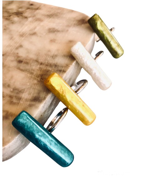 Χειροποίητο γυναικείο ξύλινο δαχτυλίδι Line