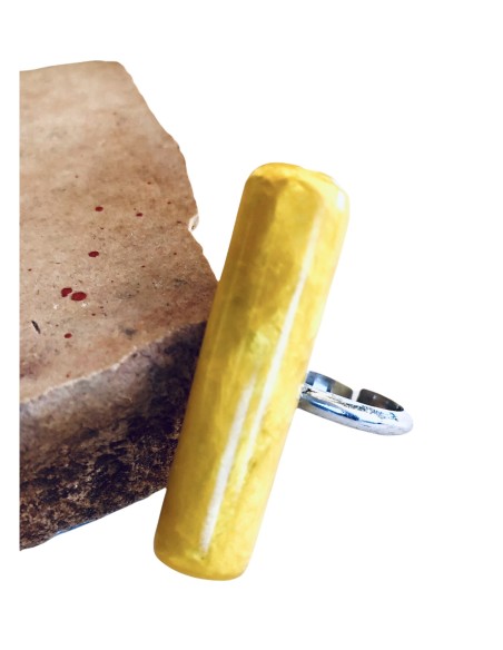 Χειροποίητο γυναικείο ξύλινο δαχτυλίδι Line