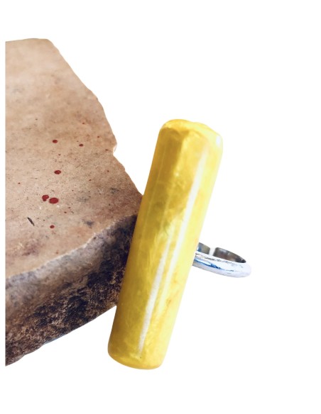 Χειροποίητο γυναικείο ξύλινο δαχτυλίδι Line