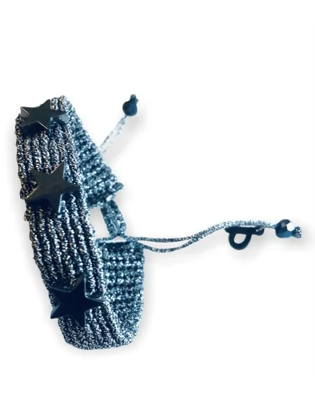 Χειροποίητο βραχιόλι μακραμέ με πέτρες αιματίτη σε σχήμα αστέρι Starmade