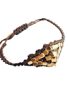 Χειροποίητο γυναικείο βραχιόλι μάτι μακραμέ Eye contact