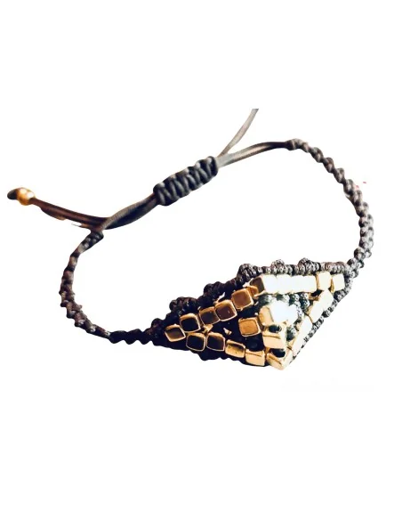 Χειροποίητο γυναικείο βραχιόλι μάτι μακραμέ Eye contact Χειροποίητο γυναικείο βραχιόλι μάτι μακραμέ Eye contact