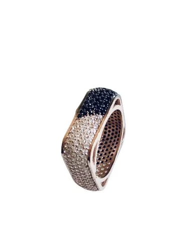 Χειροποίητο γυναικείο δαχτυλίδι από ασήμι 925 με ζιργκόν Mirketa