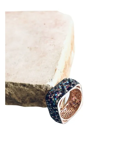 Χειροποίητο γυναικείο δαχτυλίδι από ασήμι 925 με ζιργκόν Darla