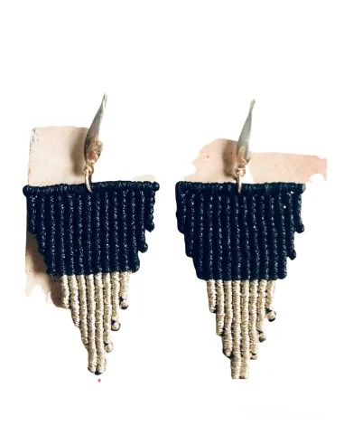 Χειροποίητα γυναικεία σκουλαρίκια μακραμέ Fiora