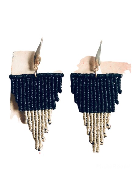 Χειροποίητα γυναικεία σκουλαρίκια μακραμέ Fiora