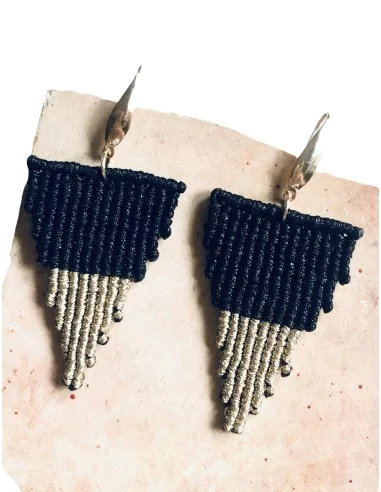 Χειροποίητα γυναικεία σκουλαρίκια μακραμέ Fiora