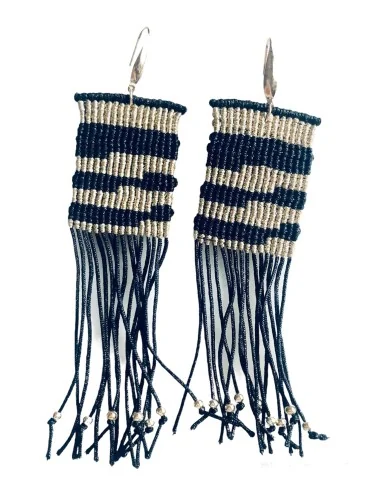 Χειροποίητα γυναικεία σκουλαρίκια μακραμέ Dalida