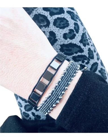 Χειροποίητο βραχιόλι από αιματίτη Stone