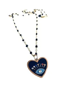 Χειροποίητο γυναικείο κολιέ καρδιά Loveme