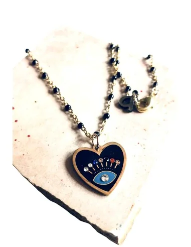 Χειροποίητο γυναικείο κολιέ καρδιά Loveme