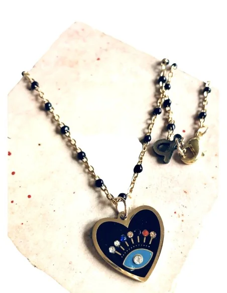 Χειροποίητο γυναικείο κολιέ καρδιά Loveme