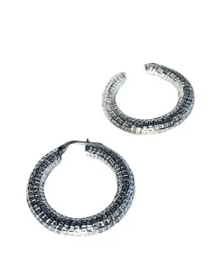 Γυναικεία σφυρήλατα σκουλαρίκια από ασήμι 925 Shiny Lady