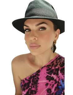 Γυναικείο κόσμημα σκουλαρίκια σε ροζ χρυσό και μαύρο Darling