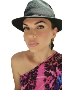 Γυναικείο κόσμημα σκουλαρίκια σε ροζ χρυσό και μαύρο Darling