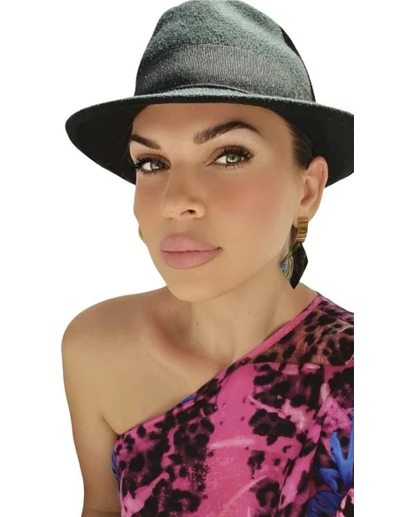 Γυναικείο κόσμημα σκουλαρίκια σε ροζ χρυσό και μαύρο Darling